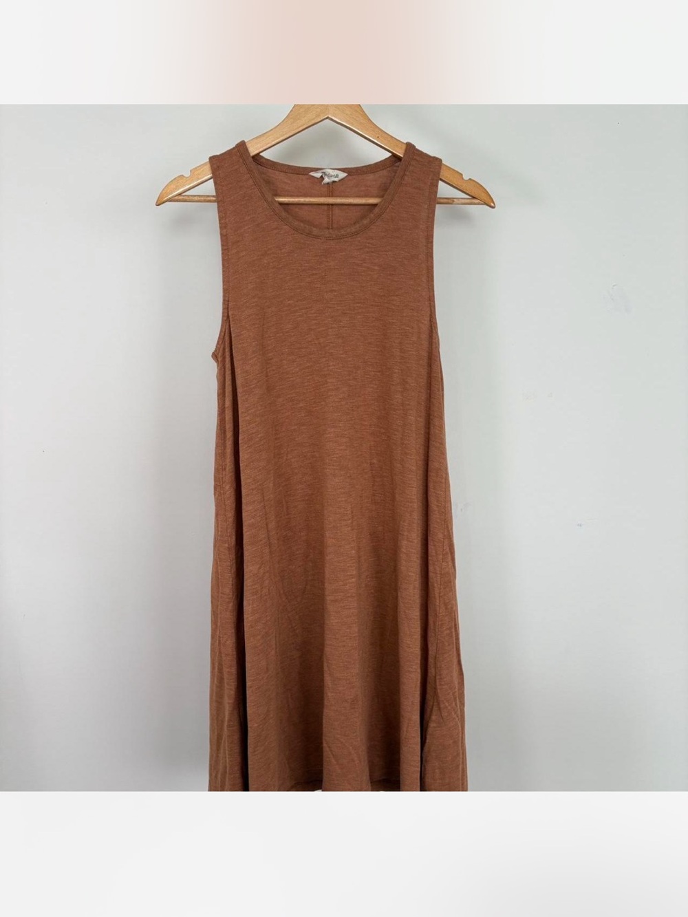 Madewell Burnt Orange Sleeveless Tank Dress - EUC